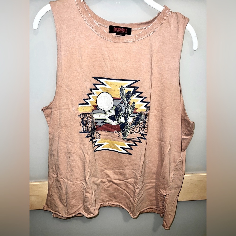 XL Rock & Roll Denim muscle tee